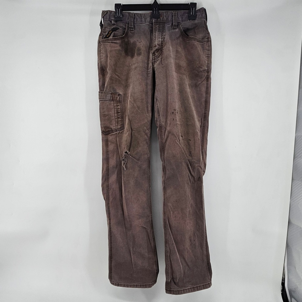 Ariat Rebar M4 Mens Relaxed‎ Straight Work Pants 30x34 Distressed Utility